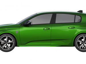 peugeot 308 hybrid 2022 3Dモデル