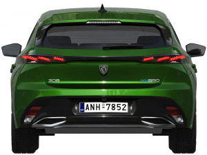 peugeot 308 hybrid 2022 3D Model