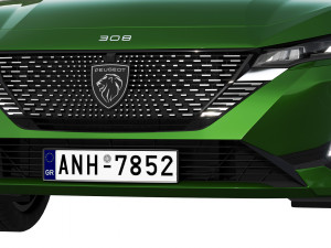 peugeot 308 hybrid 2022 3Dモデル
