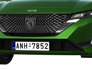 peugeot 308 hybrid 2022 3D Model