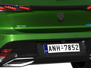 peugeot 308 hybrid 2022 3D Model