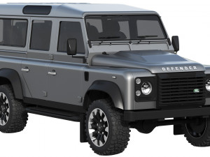 land rover defender works v8 4-door 2018 3D Модель