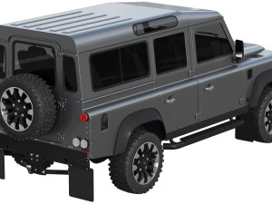 land rover defender funciona v8 4 puertas 2018 Modelo 3D