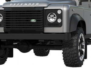 land rover defender works v8 4-door 2018 3D Модель