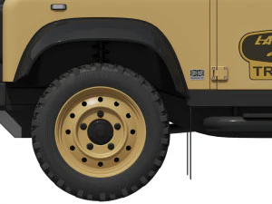 Land Rover Defender Works v8 трофей 3D Модель