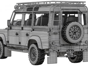 land rover defender works v8 trophy Modelo 3D