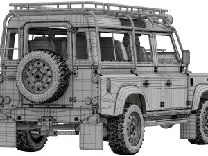 land rover defender works v8 trophy Modelo 3D