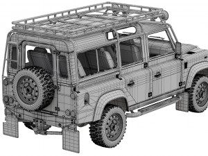 land rover defender works v8 trophy Modelo 3D