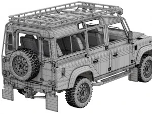 Land Rover Defender Works v8 трофей 3D Модель