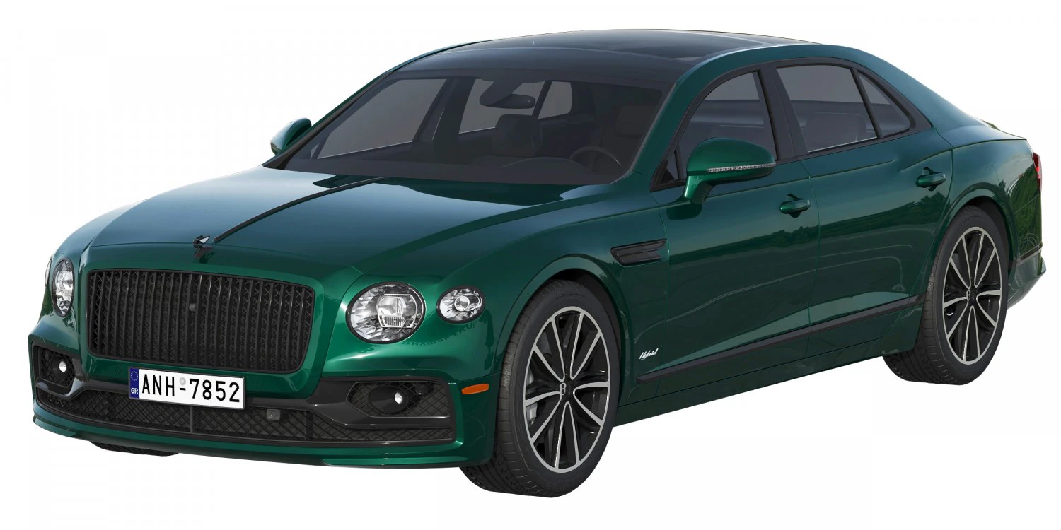 bentley flying spur hybrid 2022 3D Model .c4d .max .obj .3ds .fbx .stl .blend 