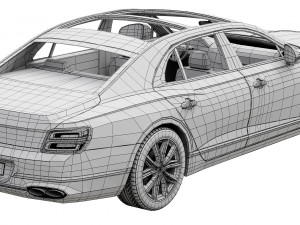 bentley flying spur hybrid 2022 Model 3D