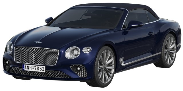 Bentley Continental GT Speed Convertible 3Dモデル .c4d .max .obj .3ds .fbx .stl .blend 