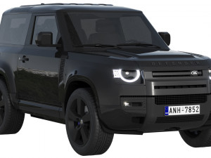 Land Rover Defender 90 V8 2022 3D Модель