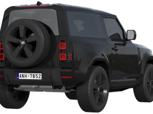 Land Rover Defender 90 V8 2022 3D Модель