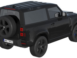 Land Rover Defender 90 V8 2022 3D Модель