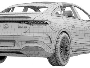 Mercedes-Benz EQE 53 AMG 3D 모델