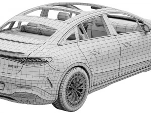 Mercedes-Benz EQE 53 AMG 3D Model