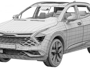 Kia Sportage GT-Line 2022 Model 3D