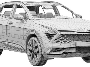 Kia Sportage GT-Line 2022 3D Model