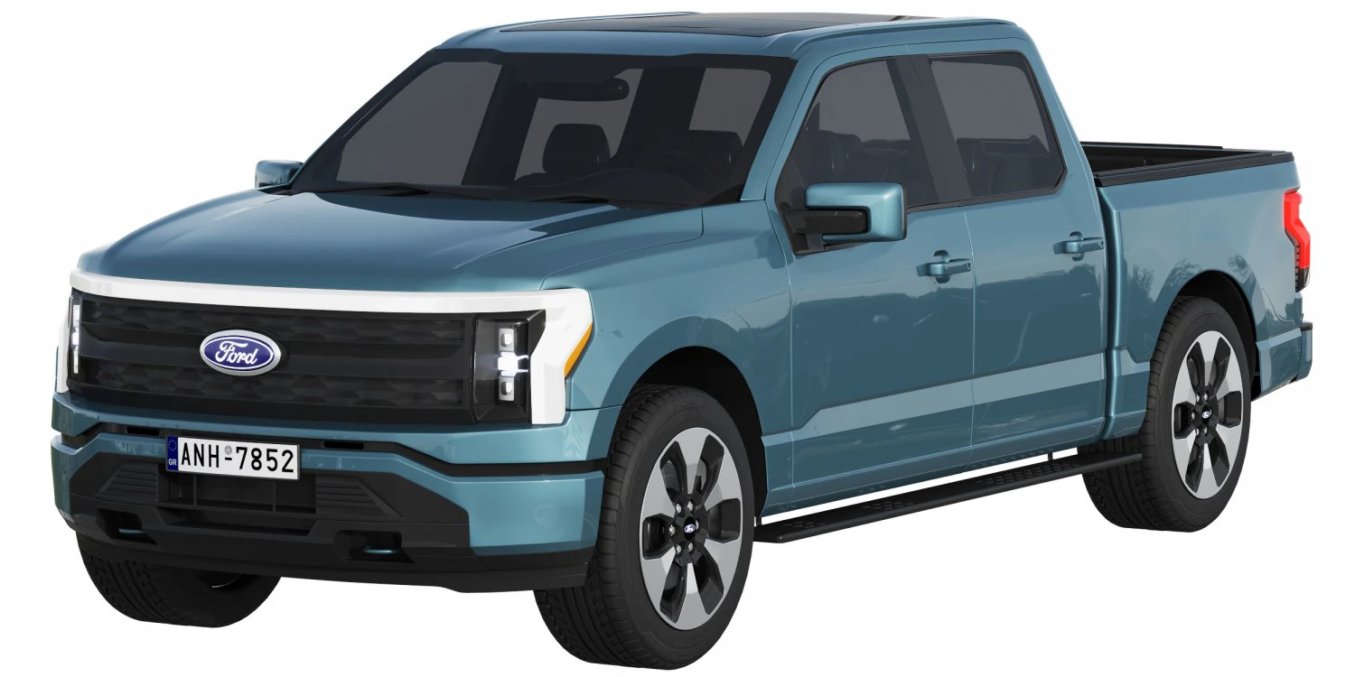 Ford-F-150 Lightning 2022 3D Model .c4d .max .obj .3ds .fbx .stl .blend 