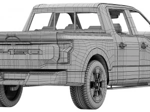 Ford-F-150 Lightning 2022 3D Model
