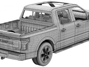 Ford-F-150 Lightning 2022 3D Model