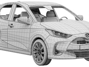 माज़्दा 2 हाइब्रिड 2022 3D मॉडल