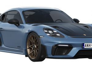 Porsche 718 Cayman GT4 RS 2022 3D Model
