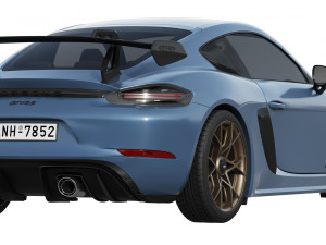 Porsche 718 Cayman GT4 RS 2022 3D Model
