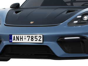 Porsche 718 Cayman GT4 RS 2022 3D Model