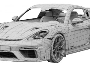 Porsche 718 Cayman GT4 RS 2022 3D Model