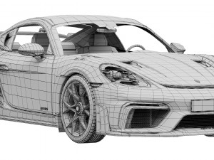 Porsche 718 Cayman GT4 RS 2022 3D Model