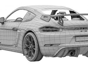 Porsche 718 Cayman GT4 RS 2022 3D Model