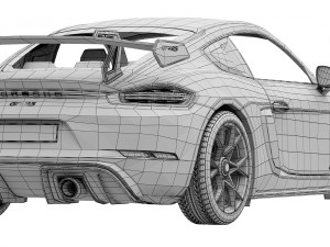 Porsche 718 Cayman GT4 RS 2022 3D Model