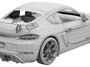 Porsche 718 Cayman GT4 RS 2022 3D Model