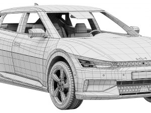 Kia EV6 GT 2022 3D Model