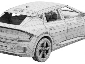Kia EV6 GT 2022 3D Model
