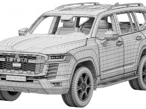 Toyota Land Cruiser GR-Sport 2022 3D 模型