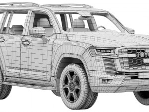 Toyota Land Cruiser GR-Sport 2022 3D 模型
