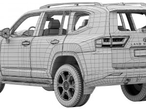 Toyota Land Cruiser GR-Sport 2022 3D 模型