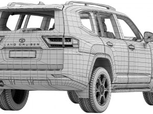 Toyota Land Cruiser GR-Sport 2022 3D 模型