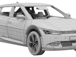 Kia EV6 AIR 2022 3D Model