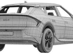 Kia EV6 AIR 2022 3D Model