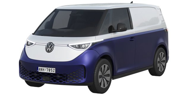 Volkswagen ID Buzz Cargo 2023 3D Model .c4d .max .obj .3ds .fbx .stl .blend 