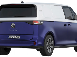 Volkswagen ID Buzz Cargo 2023 3D Model