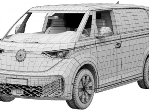 Volkswagen ID Buzz Cargo 2023 3D Model