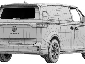 Volkswagen ID Buzz Cargo 2023 3D Model
