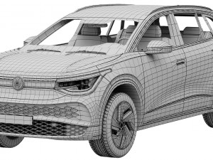 Volkswagen ID6 X 2022 3D Model