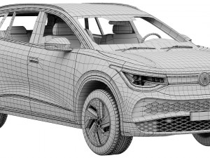 Volkswagen ID6 X 2022 3D Model
