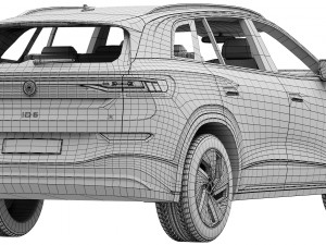 Volkswagen ID6 X 2022 3D Model